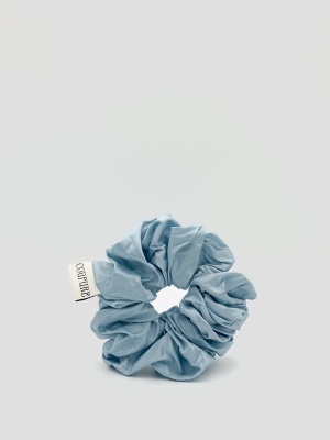 Silk taffeta scrunchie : Blue