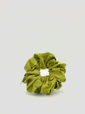 Silk taffeta scrunchie : Green